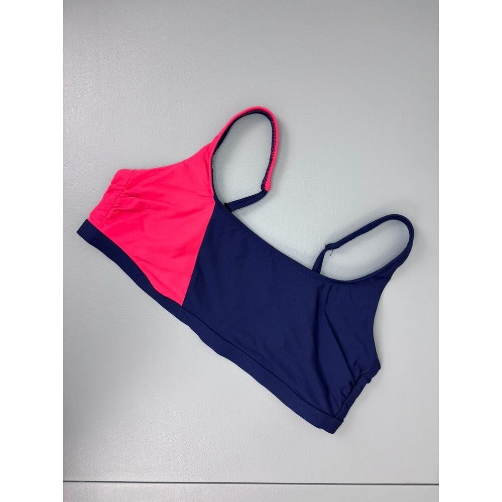 Draper James Helen Jon women's large‎ navy pink bikini swim top